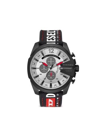Diesel - Dz451 Mega Chief Chronograph 51mm - men - Nylon/stainless steel/Polyurethane - One Size - Silver
