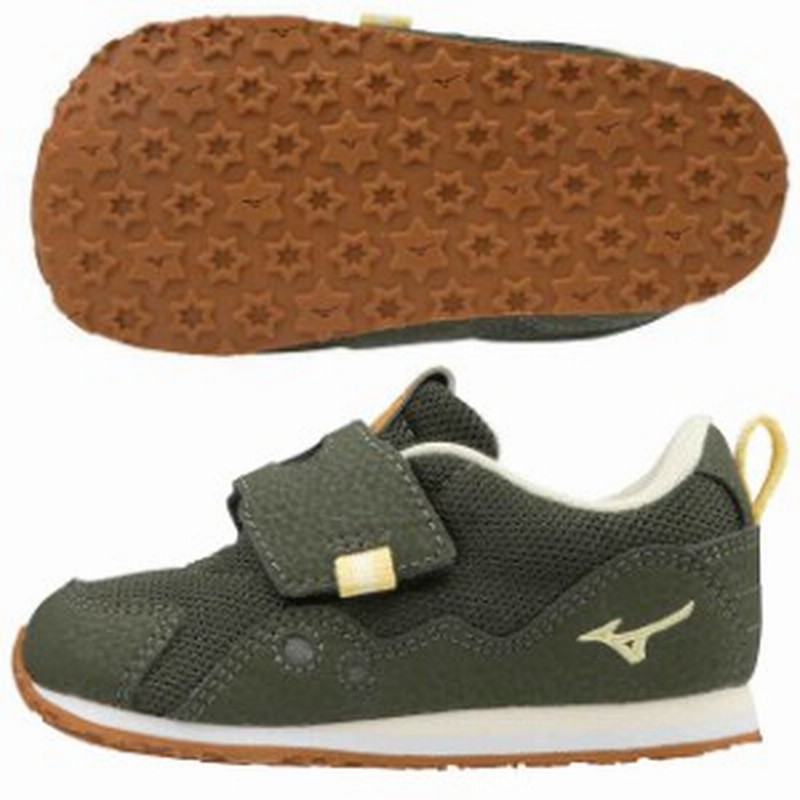 ミズノ キッズ 子供靴 スニーカー キッズ タイニーランナー6 オリーブ イエロー Mizuno K1gd 通販 Lineポイント最大1 0 Get Lineショッピング