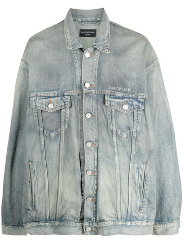 Balenciaga - oversize denim jacket - men - Cotton/Cotton - 4 - Blue