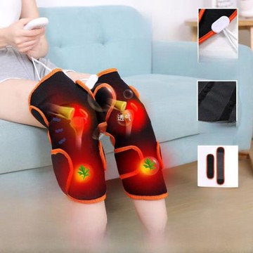 恩隆艾灸電熱護膝暖腿膝蓋發熱腿部酸痛大小腿按摩器熱敷加熱中老