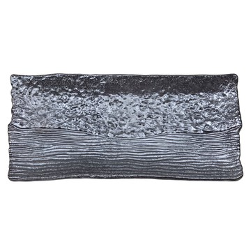 流水長皿 日本製  黑石目  1個  黑石目 黑色