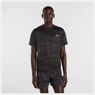 NEW BALANCE NB 短袖上衣 男 寬鬆版型 美規 黑 MT61G4S7BGR
