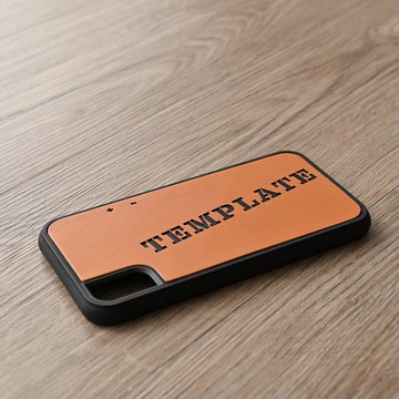 iPhone限量後殼【皮革模板】戶外休閒露營生日禮物禮物名字刻字男士父親節EE02M