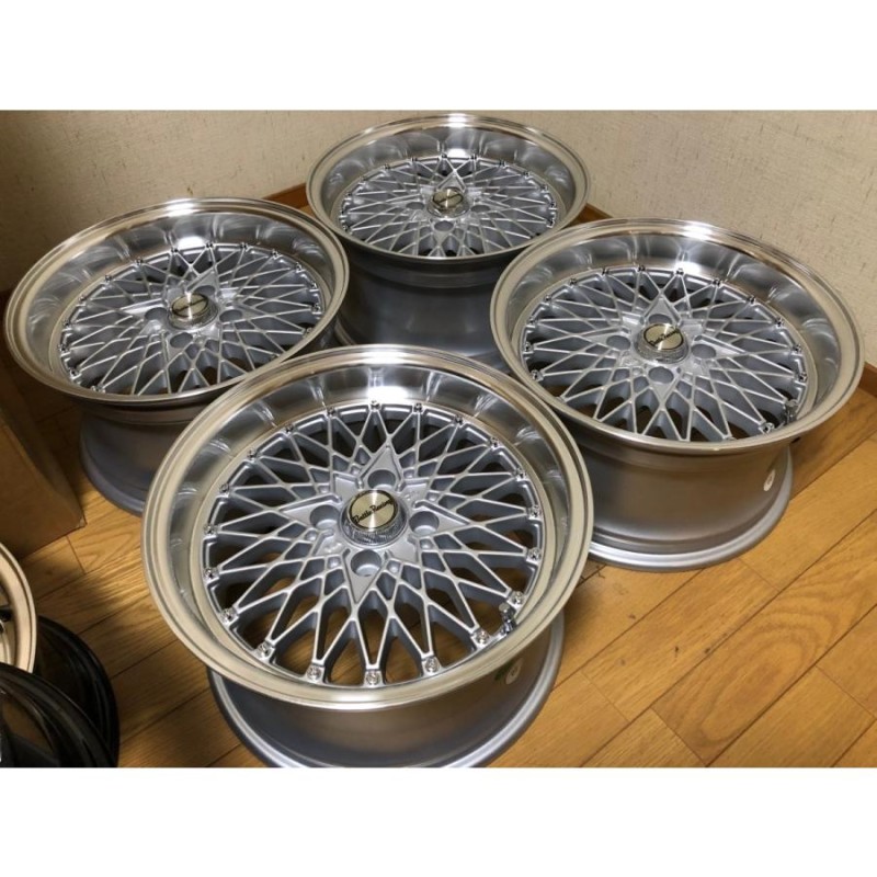 旧車 街道レーサー 暴走族 走り屋系メッシュホイール 15×8J/+20/PCD100