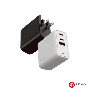 【ADAM 亞果元素】P67 GaN 67W 三孔快速電源供應器 美規