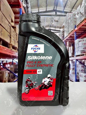 【4%點數】『油工廠』 FUCHS SILKOLENE PRO 4T 10W60 競技 高轉 耐溫 1L【樂天APP下單限定】