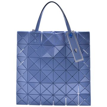 ISSEY MIYAKE 三宅一生BAOBAO亮面透光幾何方格6X6手提/托特包(淺藍色)