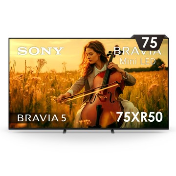 【SONY 索尼】BRAVIA 5 75型 XR Mini LED 4K HDR Google TV顯示器（Y-75XR50）-含基本安裝_廠商直送