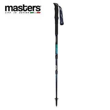 義大利MASTERS Sherpa 雪巴登山杖 黑/藍 1入