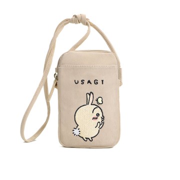 吉伊卡哇 燈芯絨斜背小包 兔兔