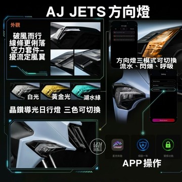 【AJ】JETS 方向燈 日行燈 SUPERC 超C SL158 SL SR 流水 驗車模式 AJJETS 改裝 定位燈