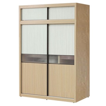 文創集 范蒂6.1尺雙色推門加高衣櫃組合-182x61x237cm免組