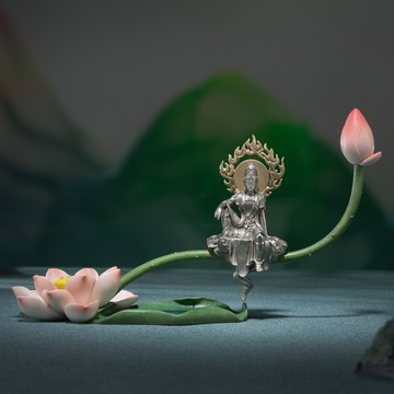 荷花自在觀音