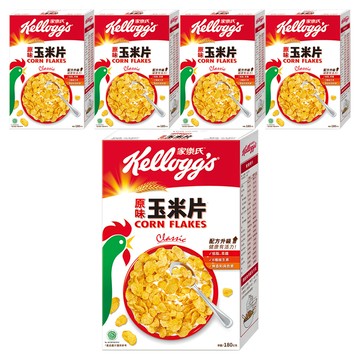 Kellogg's 家樂氏 CORN FLAKES 公雞玉米片 原味玉米片  180g  5盒