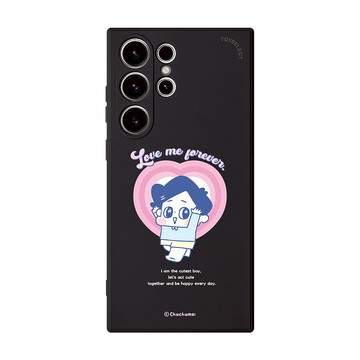 【插畫家聯名】啾啾妹愛我一輩子純色矽膠SAMSUNG手機殼