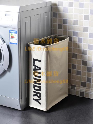 臟衣簍臟衣服收納筐布藝折疊臟衣籃家用帶輪窄高洗衣籃子【雲木雜貨】