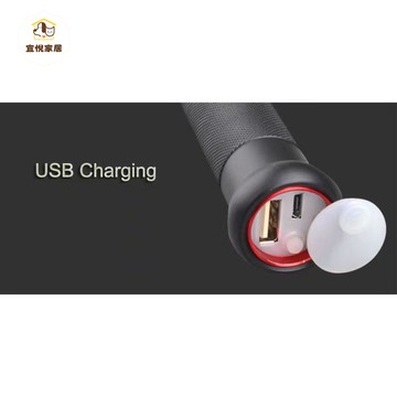 棒球棒防身強光手電筒可充電LED戶外車載家用巡邏遠射 py6201