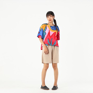 Blouse Kimono Cotton Rayon Hand paint For Summer