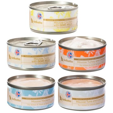 astkatta 【24入組】健康主食慕斯罐頭 80g 全齡貓適用