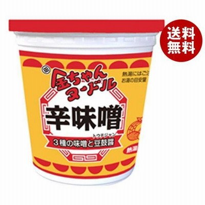 徳島製粉 金ちゃんヌードル 辛味噌 79g×12個入｜ 送料無料 インスタント ラーメン 即席 カップめん