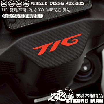 【硬漢六輪精品】 PGO TIG 170 龍頭車尾 LOGO改色貼 (版型免裁切) 機車貼紙 機車彩貼 彩貼 反光貼紙
