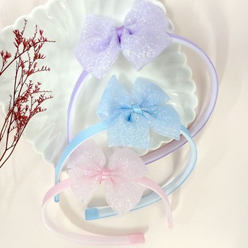 【HOOMI】童-夢幻蝴蝶結髮箍（混色）（顏色隨機出貨）