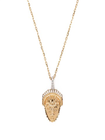 Anapsara - 18kt yellow gold diamond pendant necklace - women - Diamond/18kt Yellow Gold - One Size