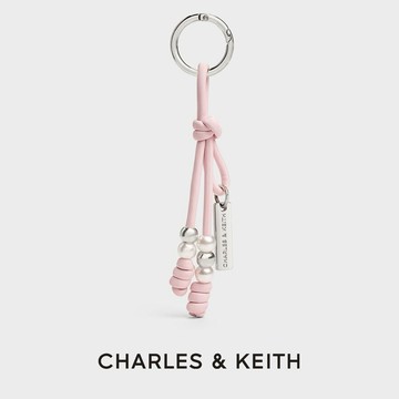 【CHARLES & KEITH】扭結珍珠吊飾｜粉嫩開運色｜幸運小物｜生日禮物｜快速出貨｜小CK
