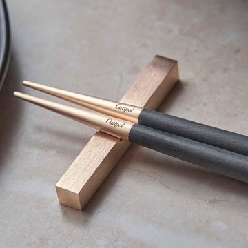 葡萄牙 Cutipol Goa 玫瑰金筷子組 - 白柄