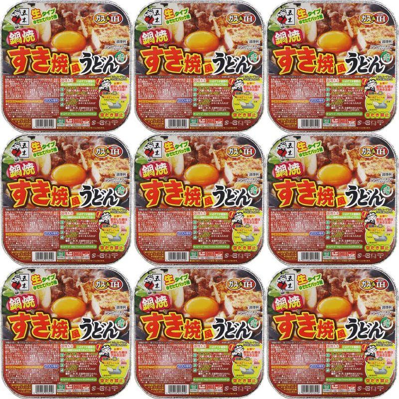 五木食品 鍋焼すき焼風うどん 235g×9個(常温保存商品)(生タイプ即席?)