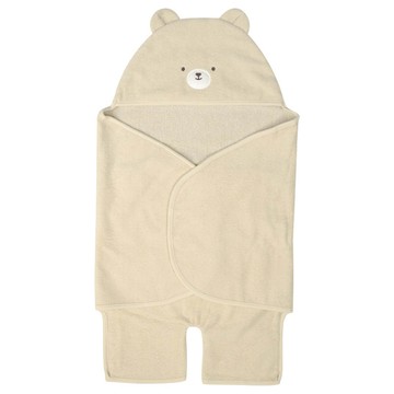 akachan honpo - 包巾 完全包覆款-淺卡其色 (50~70cm)