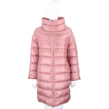 HERNO MATILDE 深粉色立領車縫線拉鍊羽絨外套