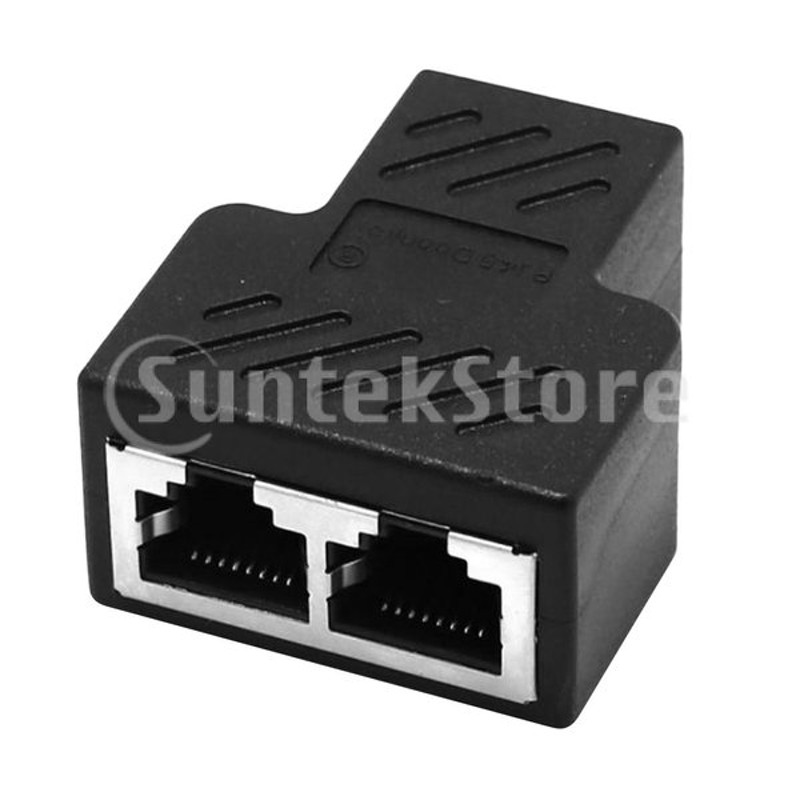 Lanケーブル 延長コネクタ Rj45 中継 Lan 分岐 コネクタ Lanスプリッター 1 To 2 Ways 通販 Lineポイント最大0 5 Get Lineショッピング