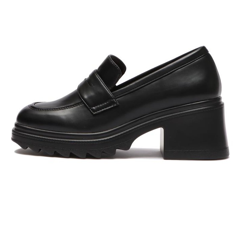 レディース 【ABC SELECT】 エービーシーセレクト SQ LOAFER スクエア ローファー W5020 BLACK  S(22.5-23cm) ブラック LINEショッピング