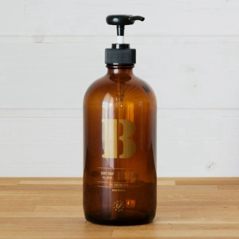 ディスペンサー ボディーソープ ボストン 詰め替え 容器 おしゃれ ボトル ガラス 480ml ポンプ ブラウン 茶 アンティーク 洗面 通販 Lineポイント最大0 5 Get Lineショッピング
