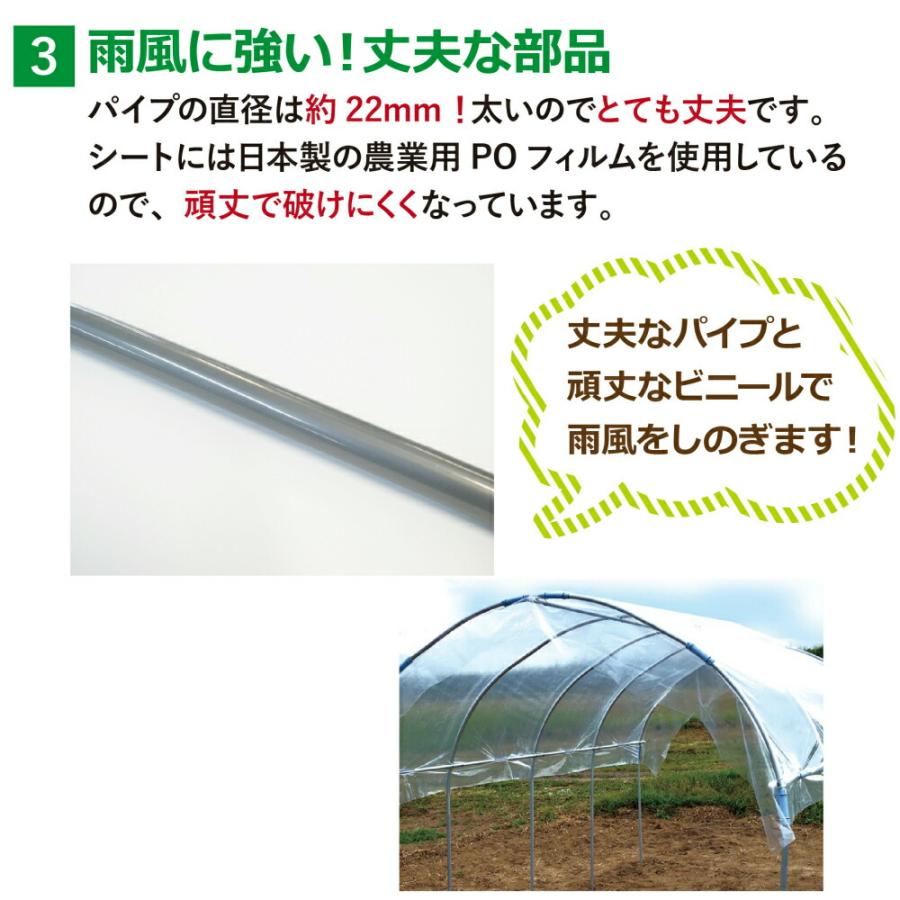 daim 雨よけセット DXワイド 220cm 360cm 雨よけ トマト ぶどう 棚 雨よけ 雨除け トンネル 野菜 ビニールハウス 園芸 家庭菜園 霜よけ 防虫 防鳥 送料無料