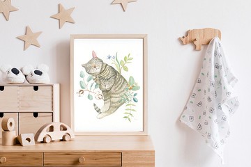 新生兒禮物  | 嬰兒房裝飾畫  | 家飾畫  | 動物掛畫  |