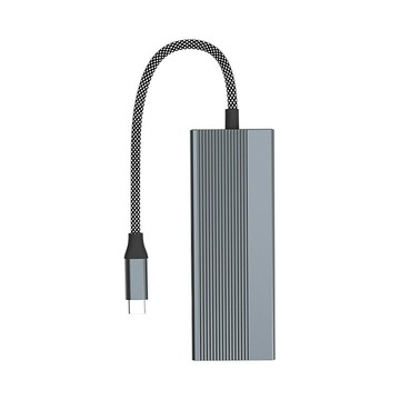 type-c擴展塢 HDMI4K@60Hz usb hub集線器 USB3.0 RJ45千兆拓展塢【宜家良品百貨】