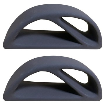 Fish Park 魚公園 半圓造型磚 A-046 黑色  2個  95 x 30 x 37mm