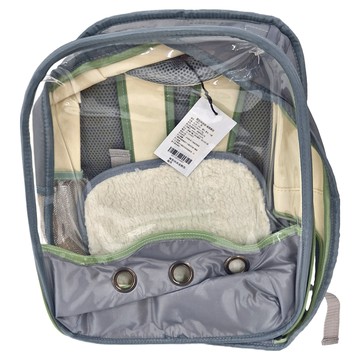 LE YOU PET微型時尚蛋殼包 奇異果包 適用於9公斤內寵物  45 x 35 x 28cm  綠色  1個