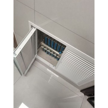 地暖分水器遮擋罩貼牆洞口遮醜蓋板暖氣裝飾弱電箱地暖遮擋門定製