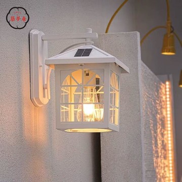 110v燈具 免運 附發票 戶外燈 壁燈 柱頭燈 太陽能燈 太陽能壁燈戶外走廊現代簡約燈防水別墅花園室外庭院陽臺白色壁燈工廠現貨直銷 年底鉅惠 店長新品推薦 全館折扣 5z1110