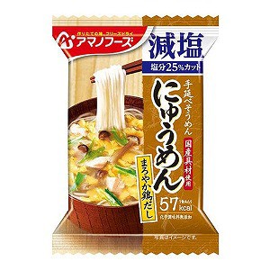 アマノフーズ にゅうめん 減塩まろやか鶏だし 14.5g