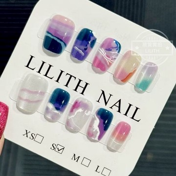 可隔日到貨！海之雲 貓眼穿戴甲 可拆卸顯白百搭光療穿戴甲 美甲貼片 美甲穿戴甲  甲片 假指甲 指甲貼