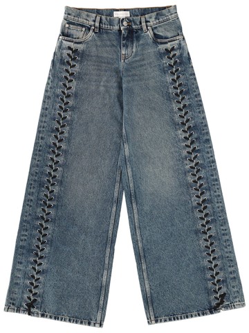 stella mccartney jeans with laces