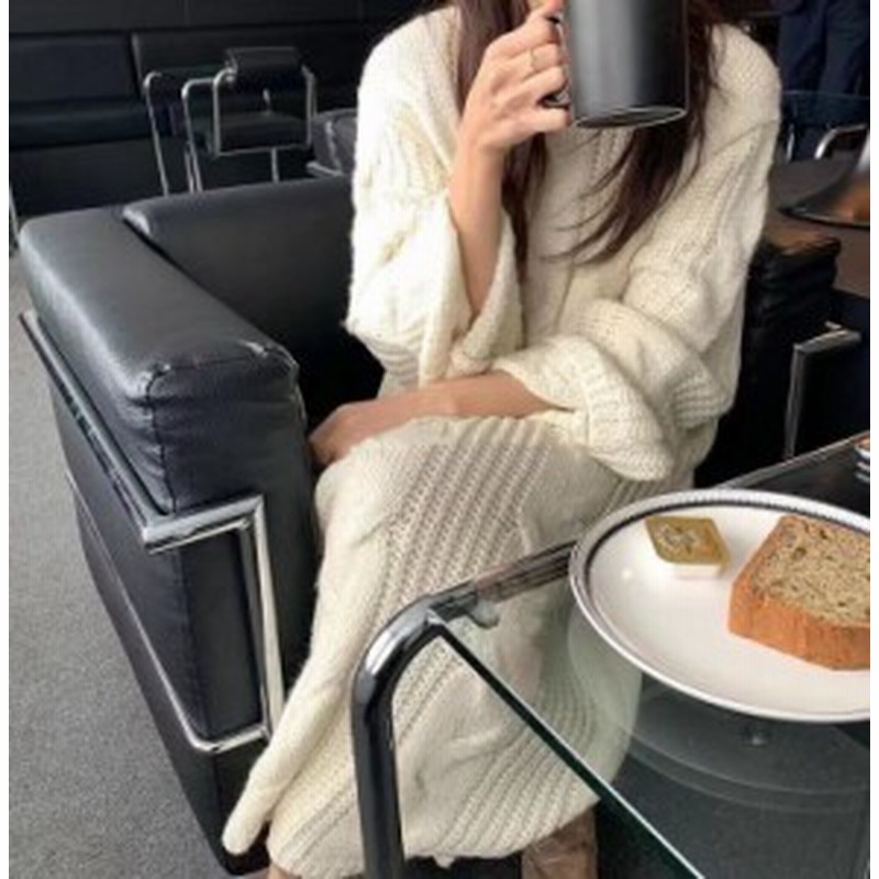 ワンピース 秋 ワンピース 冬 ケーブルニット ワンピース ロング ワンピース ロング丈 長袖 ニット ワンピース 韓国 ワンピース 長袖 ド 通販 Lineポイント最大1 0 Get Lineショッピング
