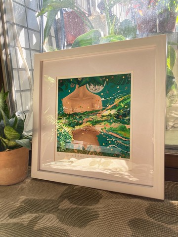 滿月時的靈魂脈動  藝術微噴  限量版畫 精選相框 Giclée Print