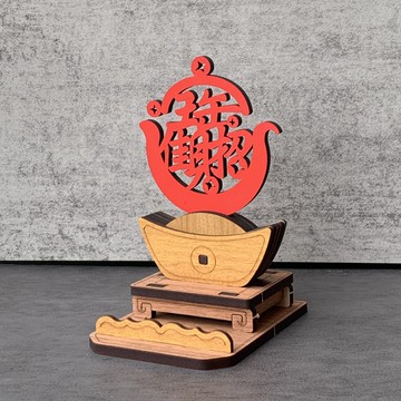 【新年 開運招財】蛇年 金元寶 名片架/手機架 業務必備 招財進寶