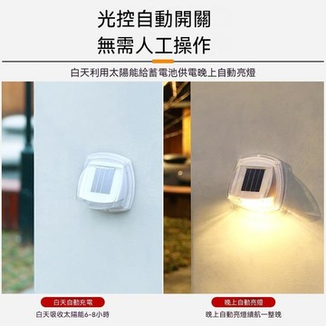 🔥佑佑精選🔥戶外太陽能燈防水室外陽臺花園裝飾室內家用庭院感應超亮8LED壁燈