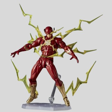 阿卡姆系列閃電俠超級英雄擺件 閃電俠可動人偶動漫模型